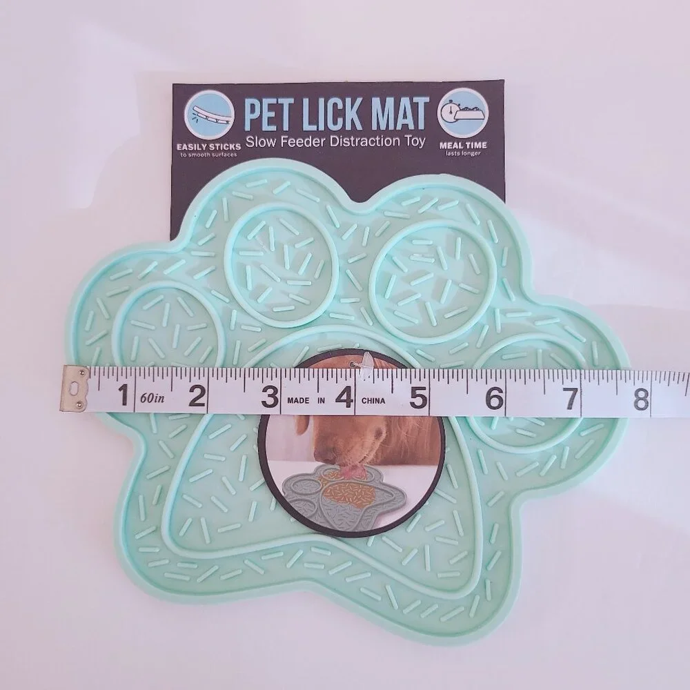 Pet Lick Mat Slow Feeder Distraction Toy - Mint Green
